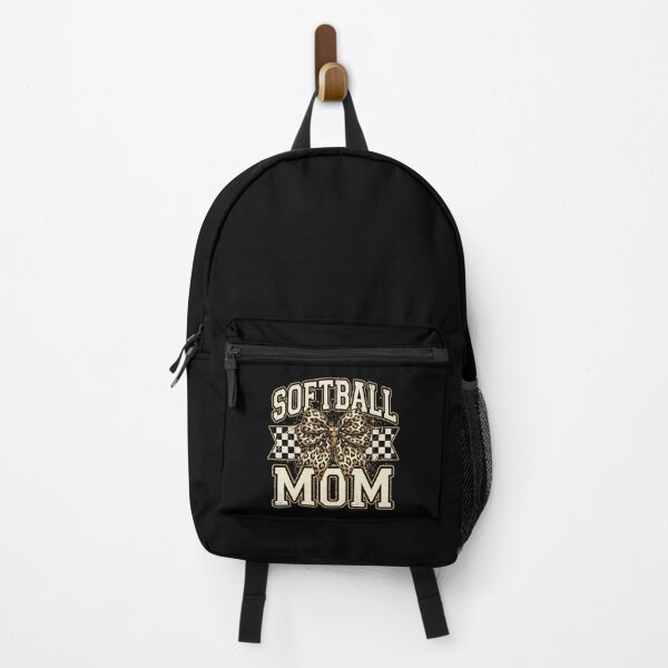 Item preview, Retro Leopard Bow Softball Mom designed and sold by dudelinart.