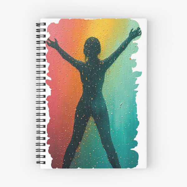 Item preview, Dancing in the Rain #1 | Vibrant Silhouette Art designed and sold by halibutgoatramb.