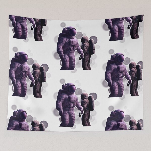 Item preview, Astronaut Viewing Earth Space Exploration Art designed and sold by iamKRUK.