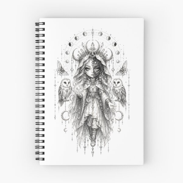Item preview, Lunar Oracle – Celestial Seer of Moon and Stars designed and sold by ShadowSpriteArt.