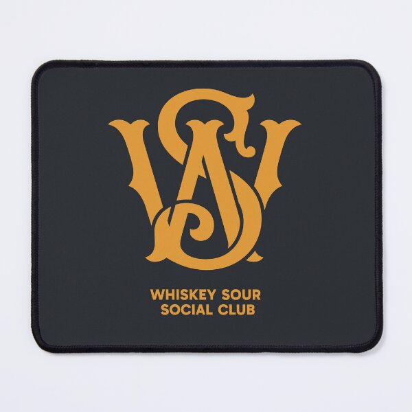 Item preview, Whiskey Sour Social Club Luxury Monogram Minimalist Cocktail Art designed and sold by Cozy-Old-Pub.