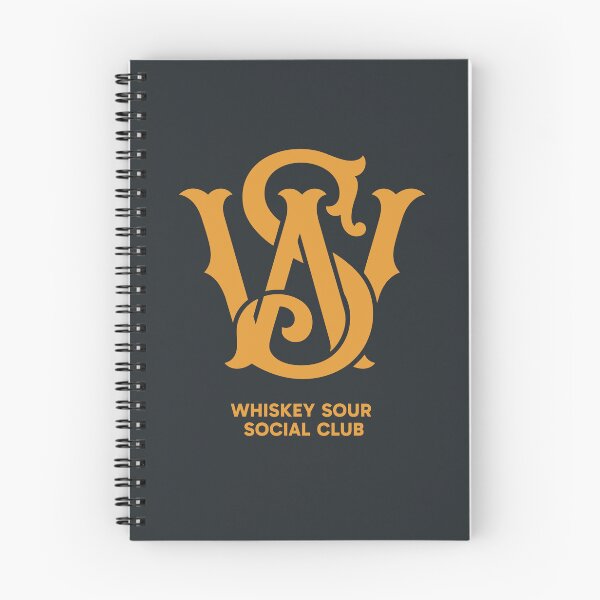 Item preview, Whiskey Sour Social Club Luxury Monogram Minimalist Cocktail Art designed and sold by Cozy-Old-Pub.