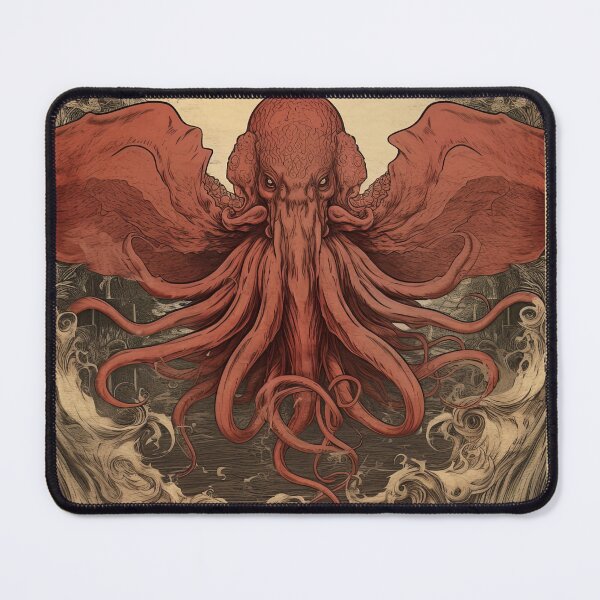 Item preview, Vintage Japanese Octopus Yokai Woodblock Art designed and sold by obstinator.