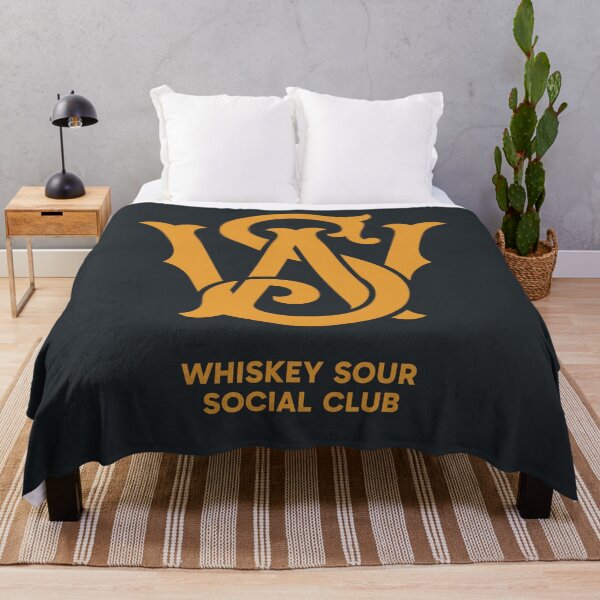 Item preview, Whiskey Sour Social Club Luxury Monogram Minimalist Cocktail Art designed and sold by Cozy-Old-Pub.