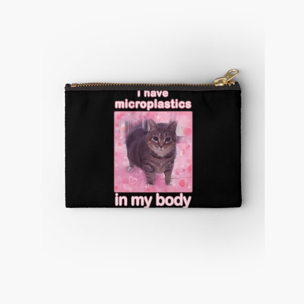 Item preview, Microplastics In Body Funny Cat Meme Gifts designed and sold by pinosaleana.