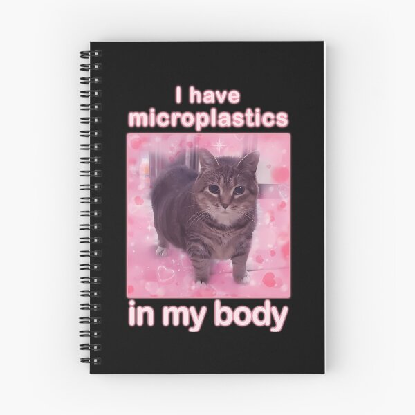 Item preview, Microplastics In Body Funny Cat Meme Gifts designed and sold by pinosaleana.
