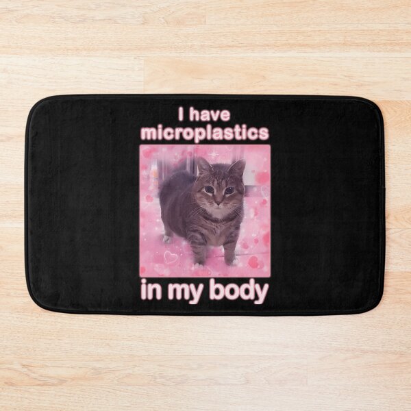 Item preview, Microplastics In Body Funny Cat Meme Gifts designed and sold by pinosaleana.