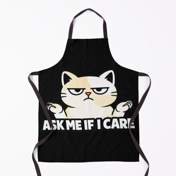 Item preview, Funny Cat Ask Me If I Care Sticker | Cute Sarcastic Cat Meme designed and sold by Moonveil_Studio.