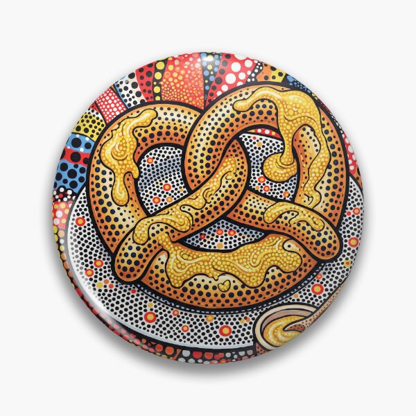 Item preview, Philly Style Pretzel With Mustard Abstract Art designed and sold by Home Decor Art.