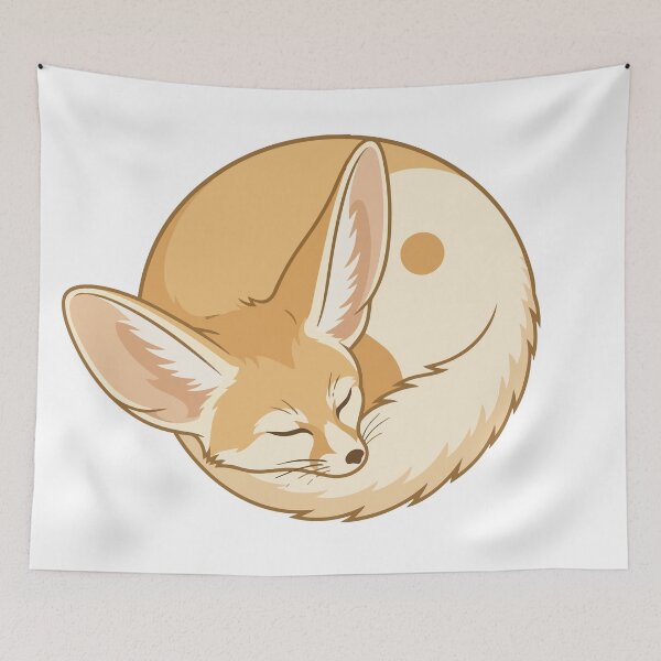 Item preview, Fennec Fox Zen Yin Yang Circle Art designed and sold by Arc2020.