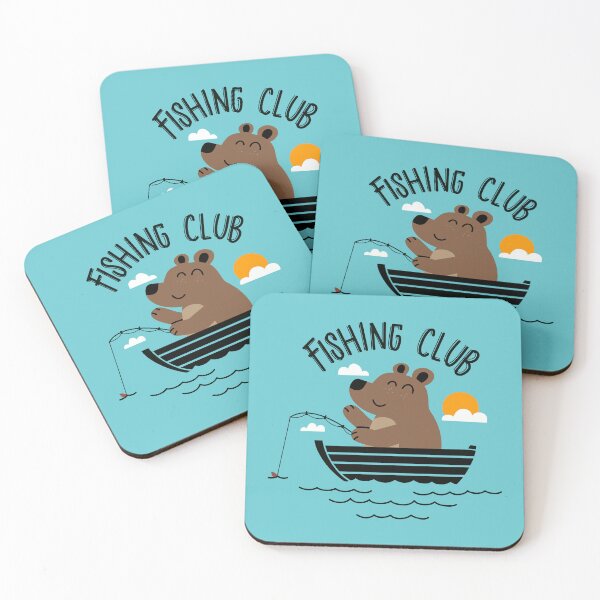 Item preview, Bear Fishing Club designed and sold by RetroChunky®.