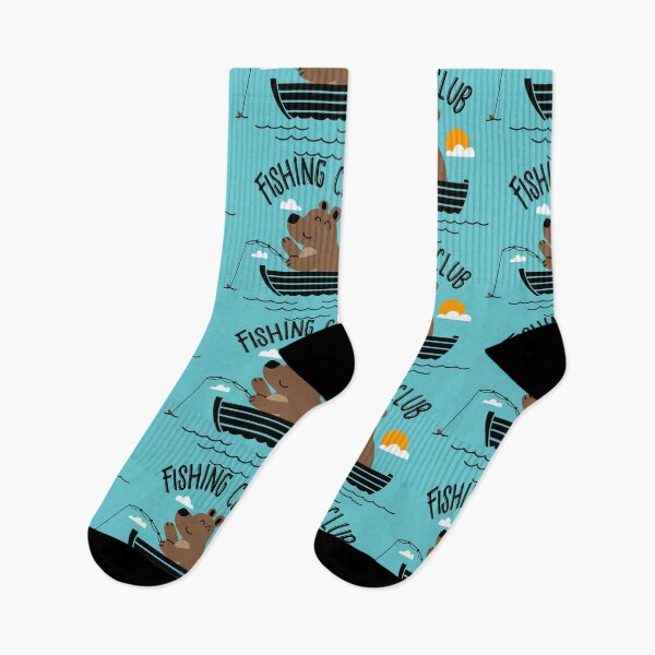 Item preview, Bear Fishing Club designed and sold by RetroChunky®.