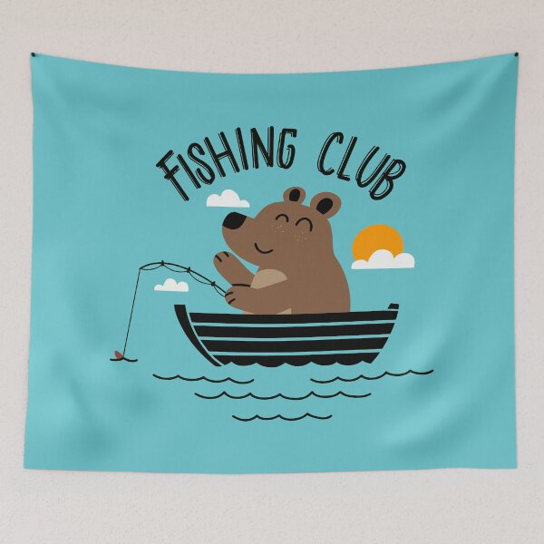 Item preview, Bear Fishing Club designed and sold by RetroChunky®.