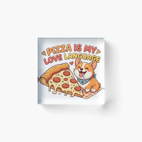Item preview, Funny Corgi Pizza Is My Love Language Shirt, Cute Corgi Pizza Tee, Corgi Food Lover Gift designed and sold by Wearable Canvas...