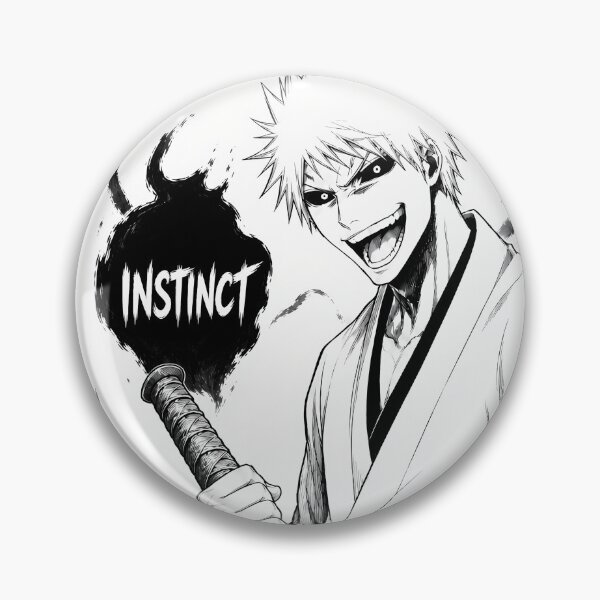 Item preview, Instinct Hollow Samurai Manga Panel Black White Wild Swordsman Art Print designed and sold by MugenAnime.