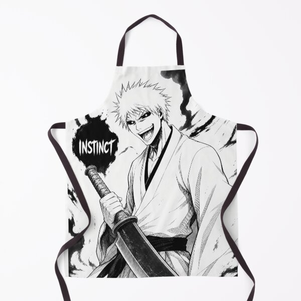 Item preview, Instinct Hollow Samurai Manga Panel Black White Wild Swordsman Art Print designed and sold by MugenAnime.