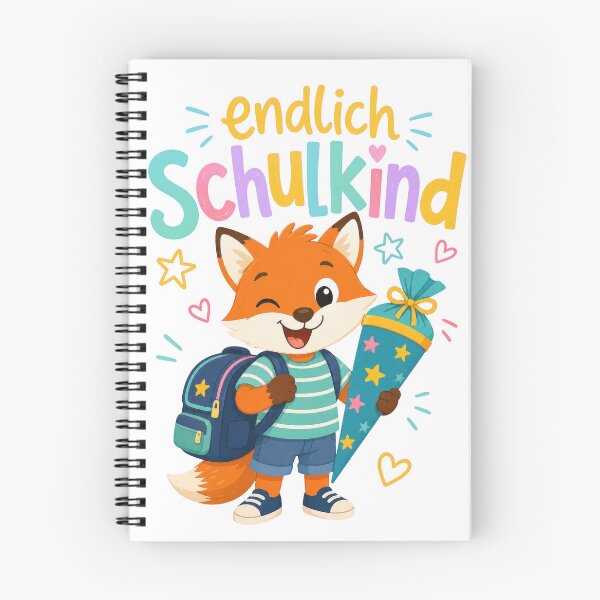 Item preview, Cute Fox Starting School Illustration designed and sold by RGShirtWorks.