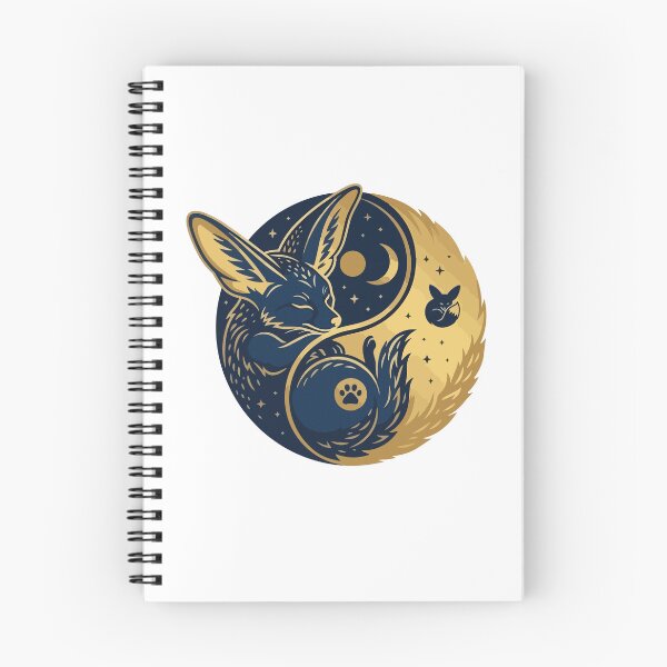 Item preview, Celestial Fennec Fox Starry Yin Yang Moon designed and sold by Arc2020.