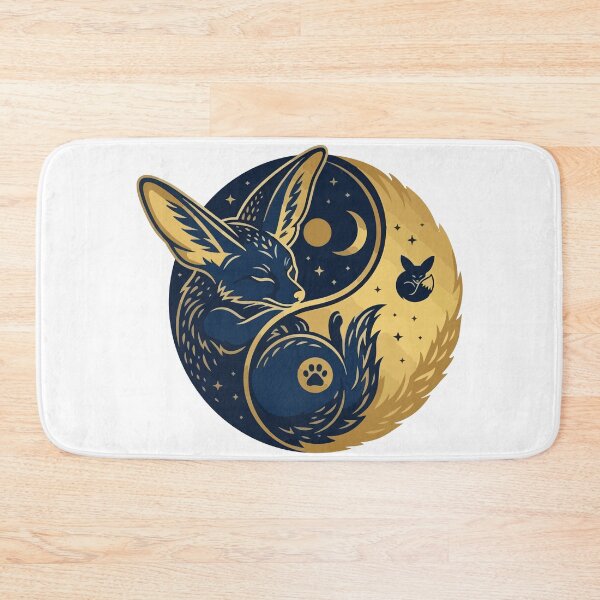 Item preview, Celestial Fennec Fox Starry Yin Yang Moon designed and sold by Arc2020.