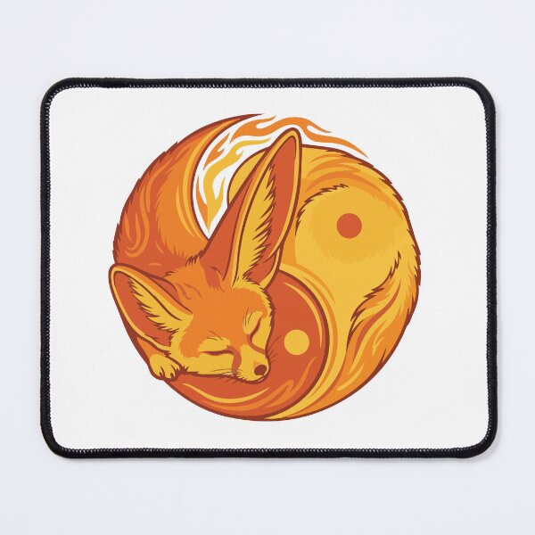 Item preview, Elemental Sun Fennec Fox Yin Yang Emblem designed and sold by Arc2020.