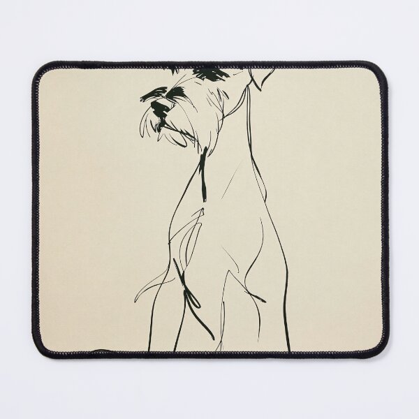 Item preview, Minimalist schnauzer in yoga position sketch designed and sold by lautir.