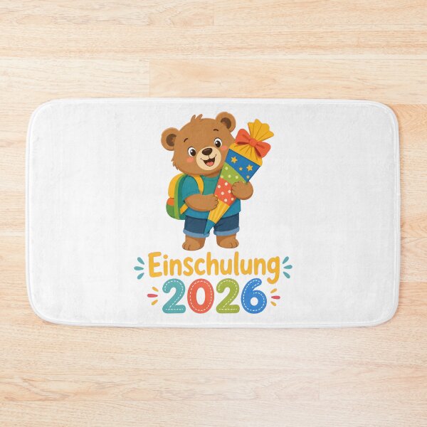 Item preview, Cute Bear First Day of School Einschulung 2026 Illustration designed and sold by RGShirtWorks.