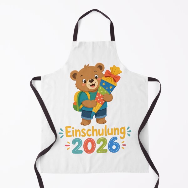 Item preview, Cute Bear First Day of School Einschulung 2026 Illustration designed and sold by RGShirtWorks.