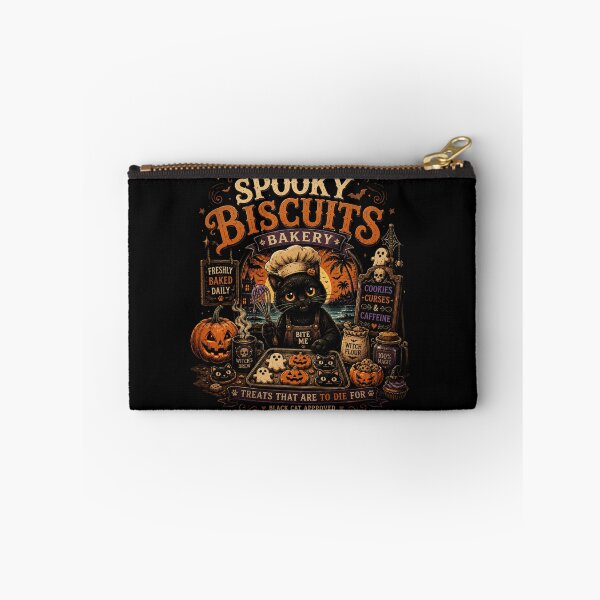 Item preview, Spooky Biscuits Bakery T-Shirt – Funny Black Cat Halloween Shirt, Cute Pumpkin Baking Tee, Witchy Cat Graphic Shirt designed and sold by Artimax-Studio.