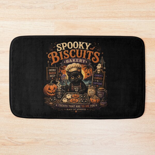 Item preview, Spooky Biscuits Bakery T-Shirt – Funny Black Cat Halloween Shirt, Cute Pumpkin Baking Tee, Witchy Cat Graphic Shirt designed and sold by Artimax-Studio.