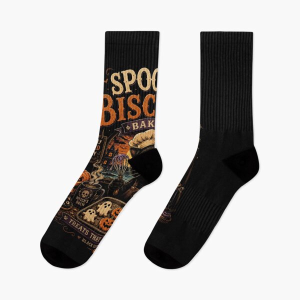 Item preview, Spooky Biscuits Bakery T-Shirt – Funny Black Cat Halloween Shirt, Cute Pumpkin Baking Tee, Witchy Cat Graphic Shirt designed and sold by Artimax-Studio.