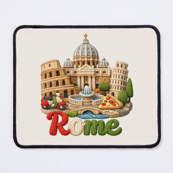 Item preview, Cute Knitted Rome Landmark | Handmade Yarn City Travel Souvenir designed and sold by Moons Studio.