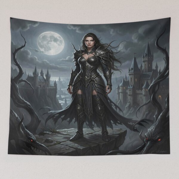 Item preview, Moonlit Dark Fantasy – Warrior Power & Gothic Mood designed and sold by FotoworldEdel.