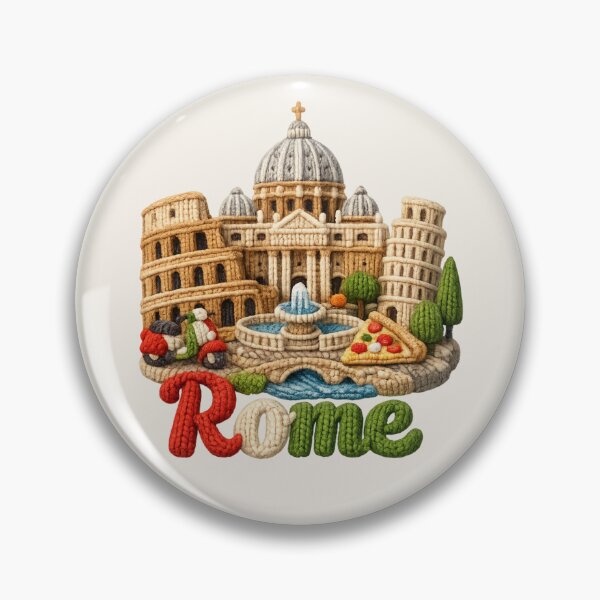 Item preview, Cute Knitted Rome Landmark | Handmade Yarn City Travel Souvenir designed and sold by Moons Studio.