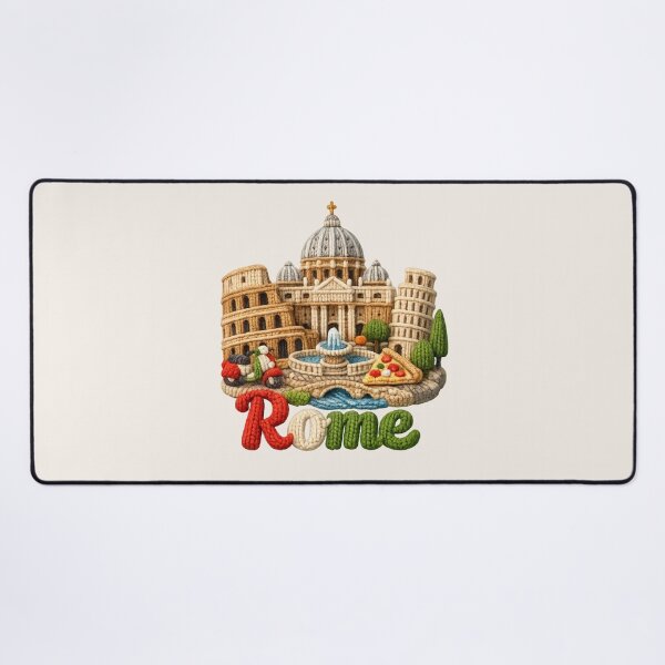 Item preview, Cute Knitted Rome Landmark | Handmade Yarn City Travel Souvenir designed and sold by Moons Studio.