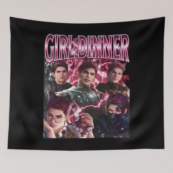 Item preview, Vntage Valko Girl Dinner Meme Love and Deepspace designed and sold by Harmontal.