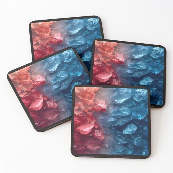 Item preview, Crystal Texture Pink Blue Artwork  designed and sold by NivyasArtistry.