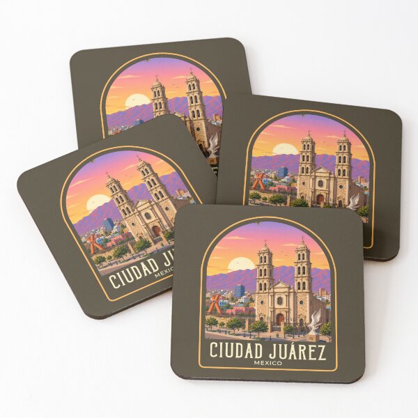 Item preview, Ciudad Juárez Vintage Travel Illustration designed and sold by HomeLivingCo.