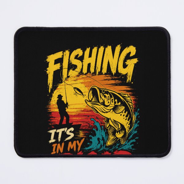Item preview, Fishing Its In My Blood Fisherman Angler Hobby Outdoors designed and sold by SkeletonsDanger.