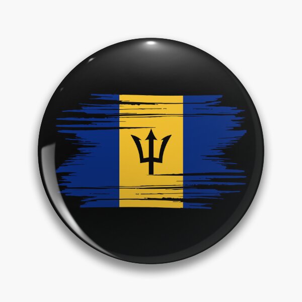 Item preview, Distressed Barbados Flag BB designed and sold by shitpostee.