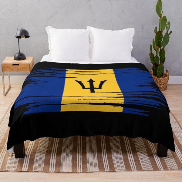 Item preview, Distressed Barbados Flag BB designed and sold by shitpostee.