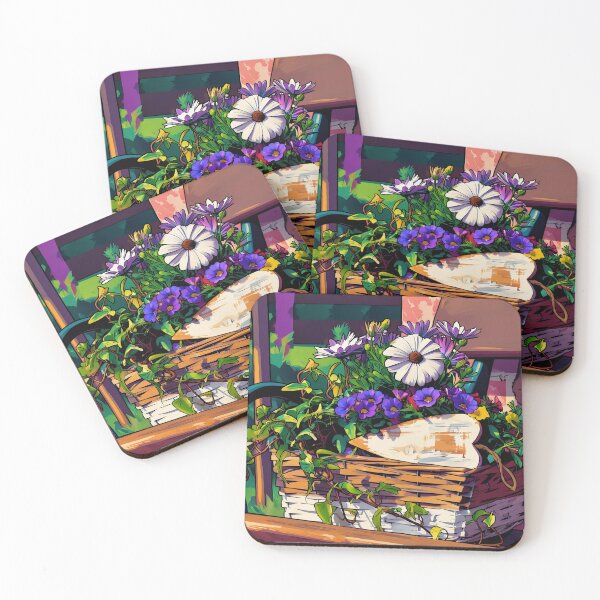 Item preview, Flowers Growing in a Basket designed and sold by tomorrowsart.