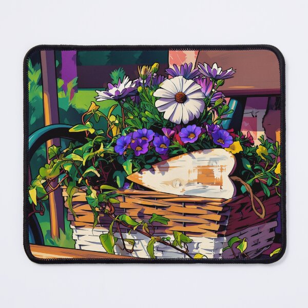 Item preview, Flowers Growing in a Basket designed and sold by tomorrowsart.