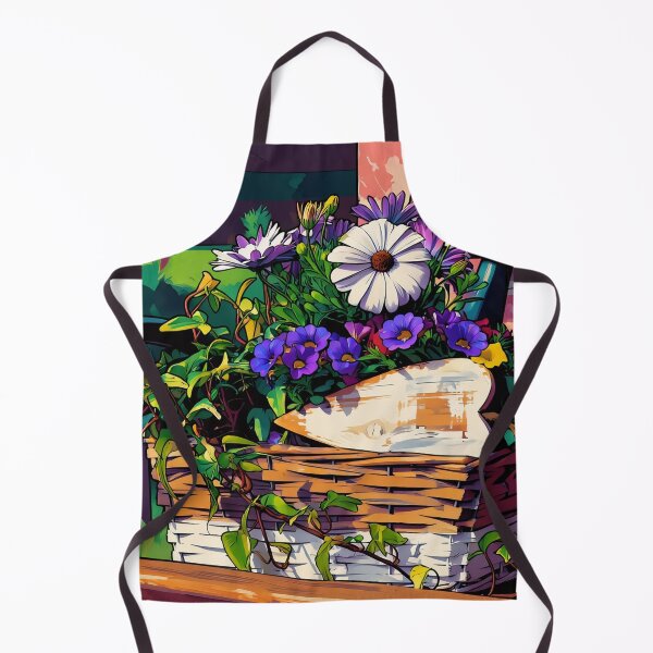 Item preview, Flowers Growing in a Basket designed and sold by tomorrowsart.