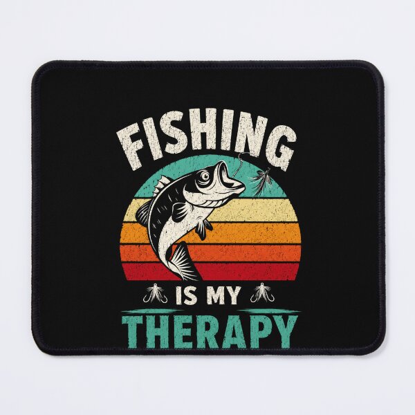 Item preview, Fishing Is My Therapy Angler Fisherman Hobby designed and sold by SkeletonsDanger.