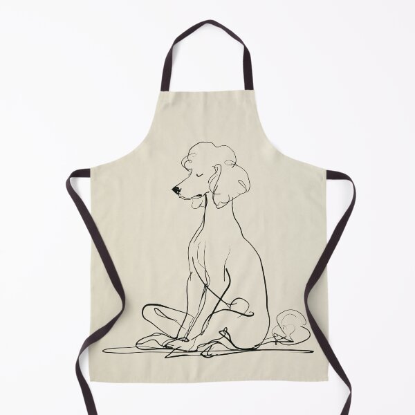 Item preview, Poodle in yoga posture in Minimalist Line Art designed and sold by lautir.