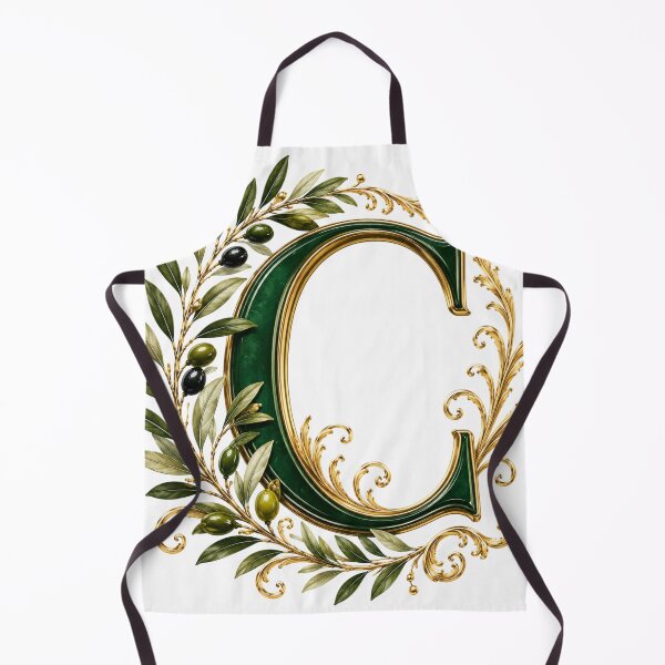 Item preview, Elegant Letter C Monogram with Olive Branches & Gold Botanical Design | Luxury Green Floral Initial designed and sold by MoodLay.