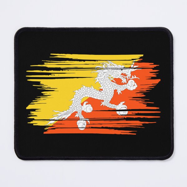Item preview, Distressed Bhutan Flag BT designed and sold by shitpostee.
