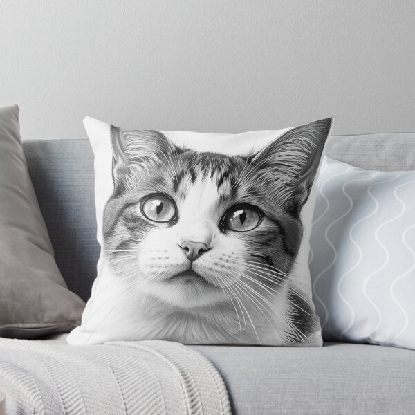 Aperçu de l'œuvre Portrait de chat créée et vendue par whatthefoxsays.
