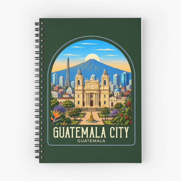 Item preview, Guatemala City Vintage Travel Illustration designed and sold by HomeLivingCo.