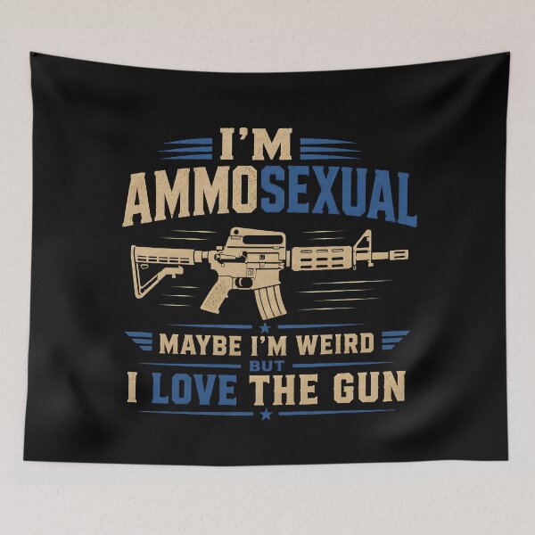 Item preview, Funny I'm Ammosexual Guns Lover Gift designed and sold by PixelBlob.